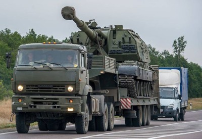 Msta-152mmHowitzer heading to Ukraine